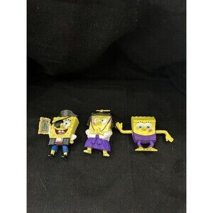 3  Piece SpongeBob  SquarePants Collectible Figures from Burger king & McDonalds